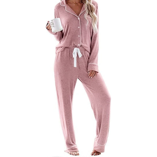 Damen Schlafanzug-Set aus weichem, atmungsaktivem Material EB