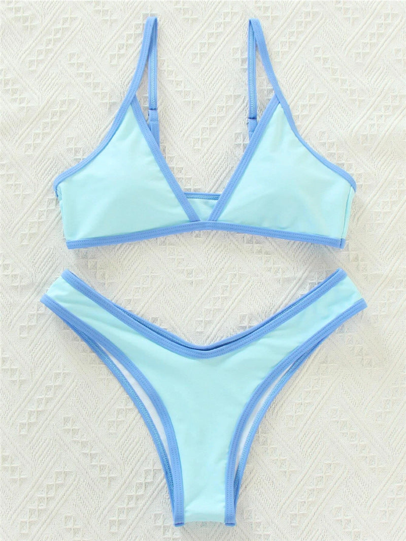 Damen Triangel-Bikini mit eleganter Naht und sportlichem Schnitt EB
