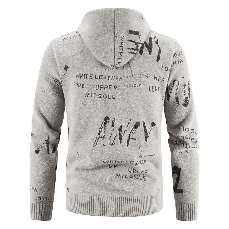 Herren Kapuzenjacke mit grafischem Print und hochelastischen Eigenschaften EB