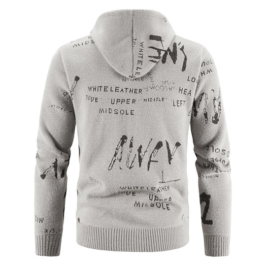 Herren Kapuzenjacke mit grafischem Print und hochelastischen Eigenschaften EB