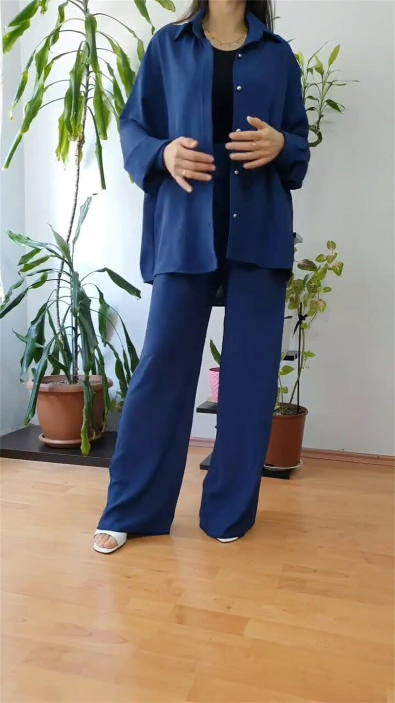 Damen lässiges und elegantes Blazer-Hosen-Ensemble EB