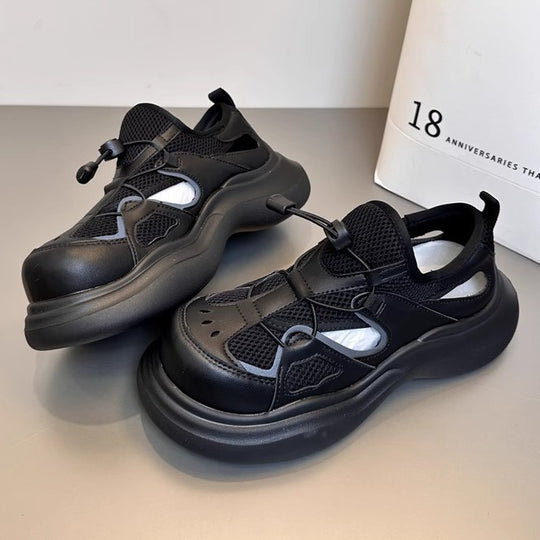 Damen Sportliche Sneakers mit atmungsaktiver Mesh-Oberfläche EB
