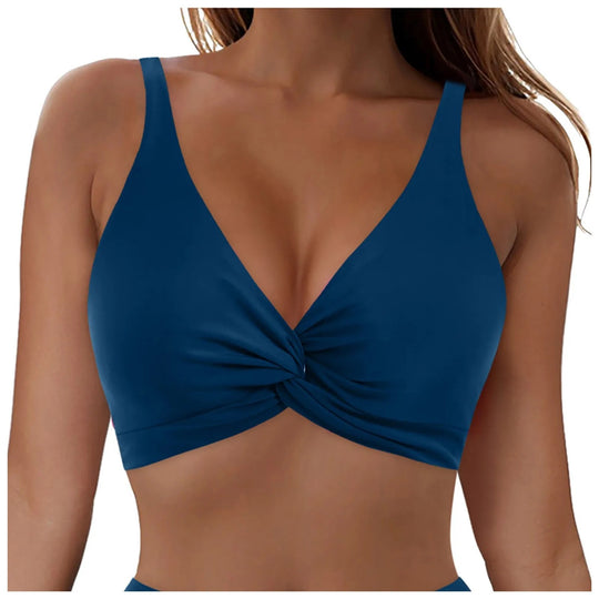 Damen Sportliches Bikinioberteil mit Twist-Design EB