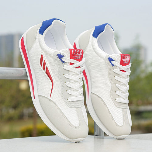 Damen Sportliche Freizeitsneaker mit atmungsaktiver Oberflächenstruktur und rutschfester Laufsohle EB