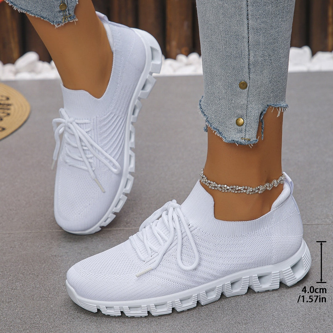 Damen Ultraleichte Sport-Sneaker mit atmungsaktiver Strickoberfläche EB