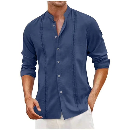 Herren lässige Leinenbluse EB