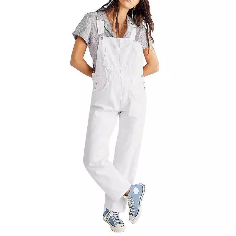 Damen Latzhose im lässigen Schnitt mit trendigen Details EB