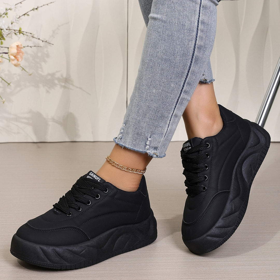 Damen Plattform-Sneaker mit dynamischem Design und bequemer Dämpfung EB