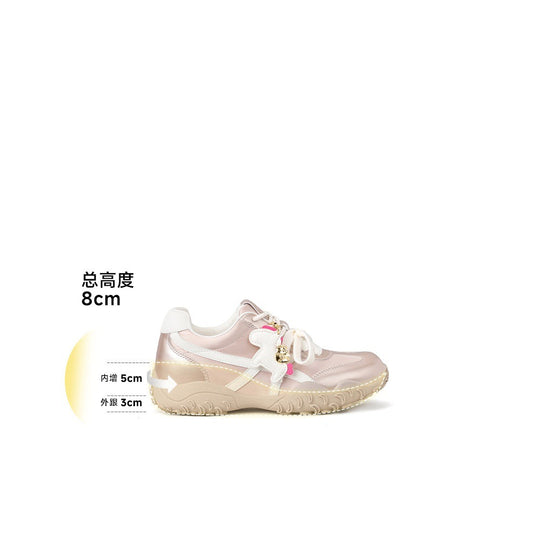 Damen modische Sneakers mit blühenden Applikationen und dämpfender Sohle EB