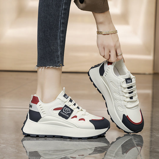 Damen Trendige Sneakers mit stylishem Plateausohlen-Design EB