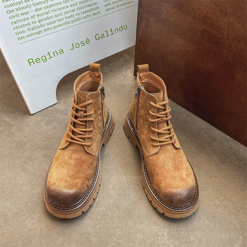 Herren Robuste Schnürstiefel mit gepolsterter Sohle EB
