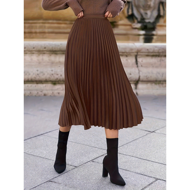 Damen Plisseerock mit hohem Bund und eleganter Ausstrahlung EB