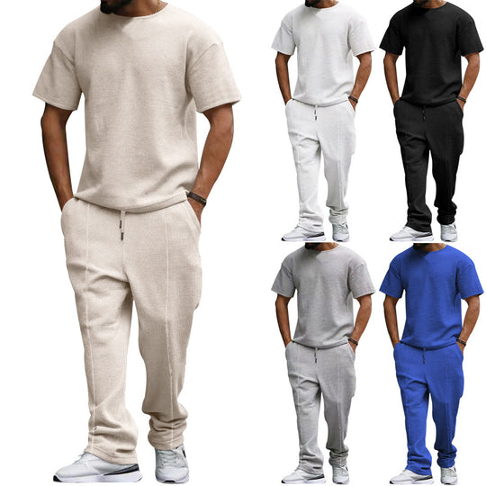 Herren Freizeit-Set aus atmungsaktivem Strukturstoff mit praktischen Taschen EB