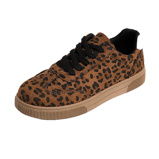 Damen Sneakers im attraktiven Leopardenmuster mit atmungsaktiver Oberflächenstruktur EB