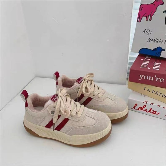 Damen modische Sneakers mit strapazierfähigem Obermaterial und rutschfester Sohle EB