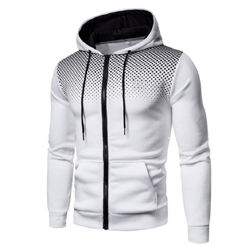 Herren Sportlicher Zip-Hoodie mit atmungsaktivem Mesh-Einsatz EB