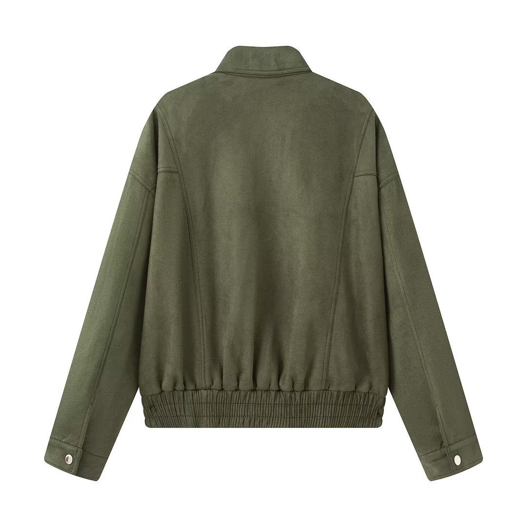 Damen Übergangsjacke im modernen Oversize-Schnitt mit praktischen Taschen EB
