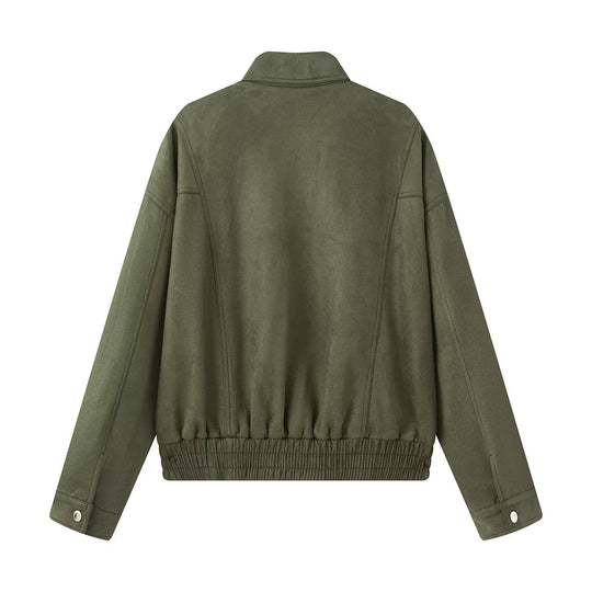 Damen Übergangsjacke im modernen Oversize-Schnitt mit praktischen Taschen EB