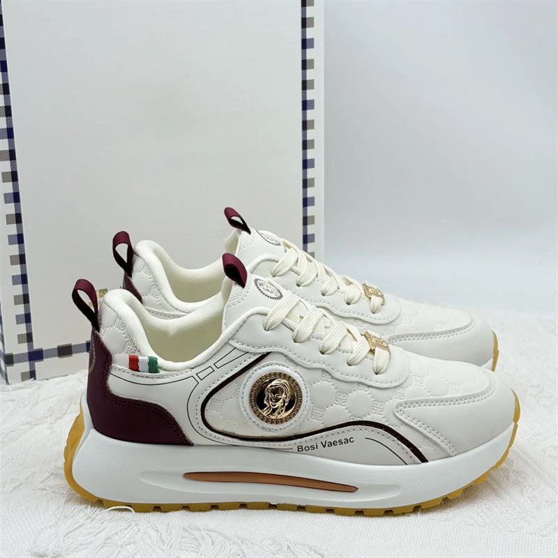 Damen Komfortable Lifestyle Sneakers mit modischem Design und atmungsaktiver Oberflächenstruktur EB