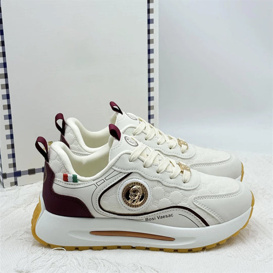 Damen Komfortable Lifestyle Sneakers mit modischem Design und atmungsaktiver Oberflächenstruktur EB