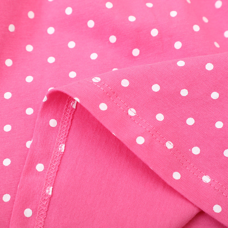 Mädchen kurzärmeliges Kleid mit buntem Aufdruck EB