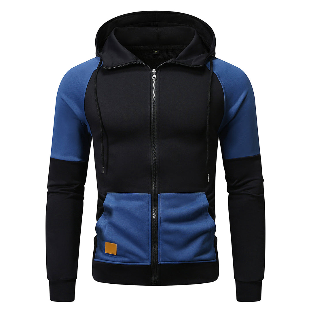 Herren sportlicher Kapuzenpullover mit einzigartigem Farbblock-Design EB