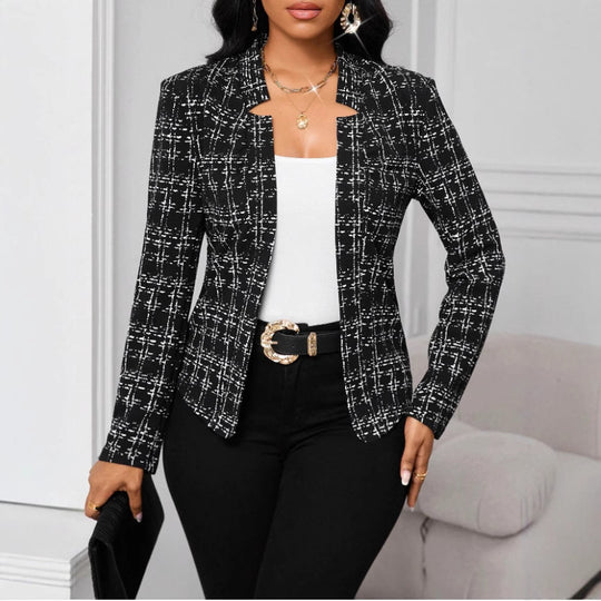 Damen raffinierte Business-Blazerjacke EB