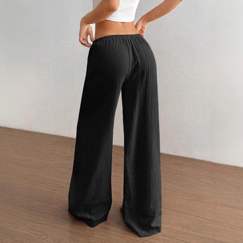 Damen Lockere Palazzo-Hose EB
