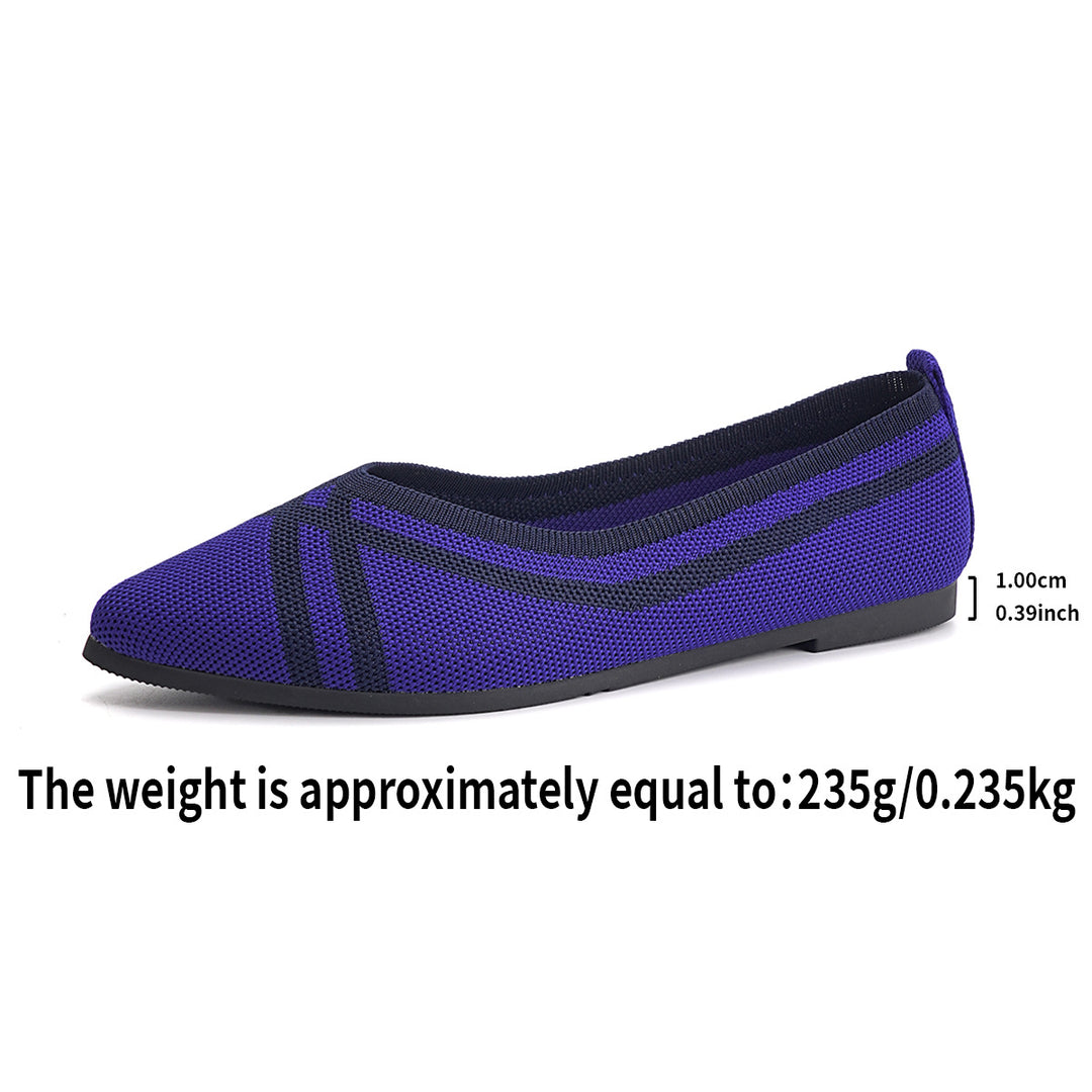 Damen Elegante und luftige Ballerinas mit atmungsaktivem Netzmaterial EB