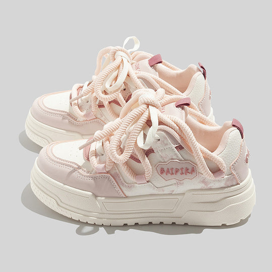 Damen Hochwertige Sneakers im Retro-Look mit bequemem Schnürsystem EB