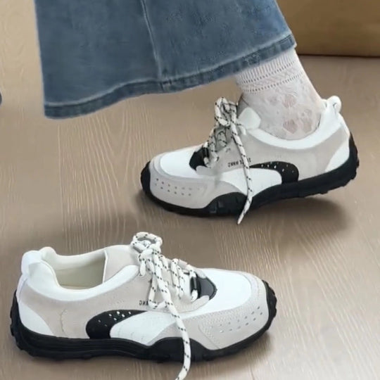 Damen Sportliche und atmungsaktive Sneakers mit rutschfester Sohle EB