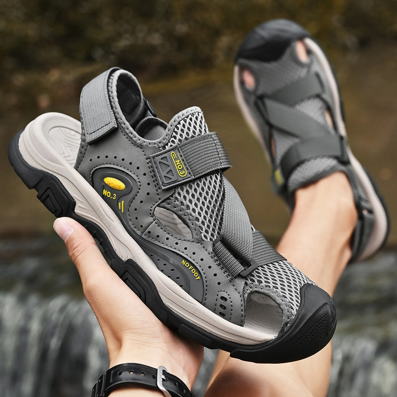 Damen Sportliche Outdoor-Sandalen mit verstellbarem Riemen und rutschfester Sohle EB