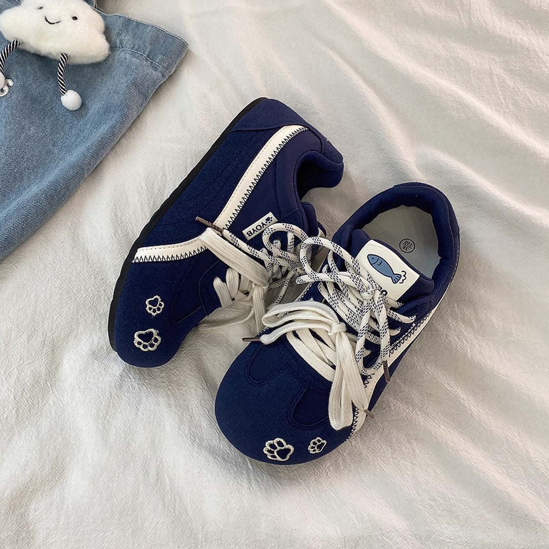 Damen Sportliche Sneakers mit verspieltem Tierdesign und flexiblem Obermaterial EB
