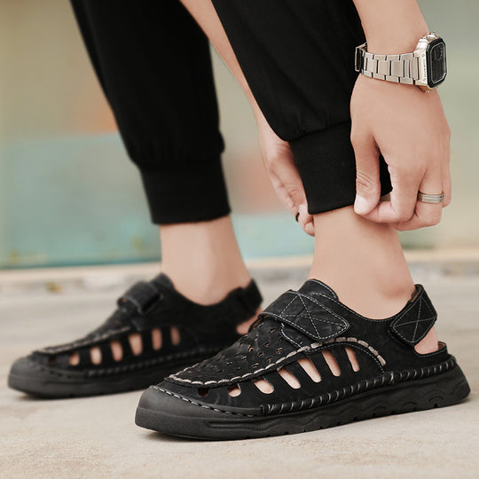 Damen Atmungsaktive Freizeitsandalen mit verstellbarem Klettverschluss und rutschfester Sohle EB