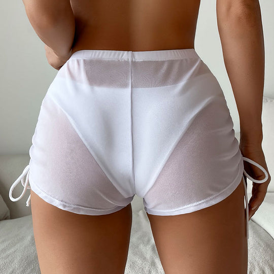 Damen Stylische Badeshorts mit Raffungen EB