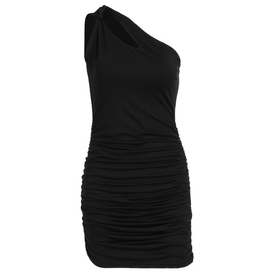 Damen Figurbetontes Neckholderkleid mit außergewöhnlichem Schnitt EB