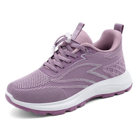 Damen Sportliche Fitness-Sneaker mit atmungsaktivem Obermaterial EB