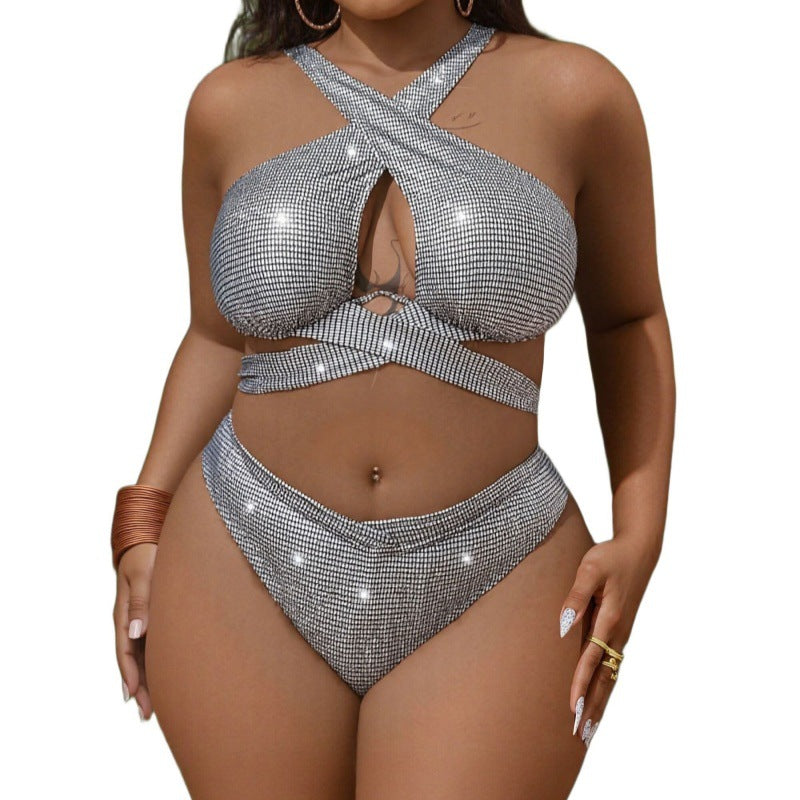 Damen Glitzerndes Bikini Set EB