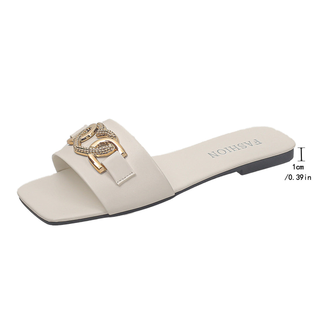 Damen Modische Sandalen mit schickem Schmuck-Detail und bequemem Fußbett EB