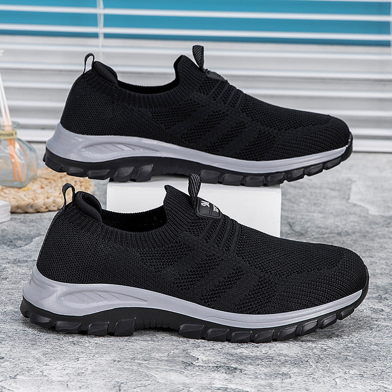 Damen Sportschuhe mit atmungsaktiver Strickoberfläche und rutschfester Sohle EB