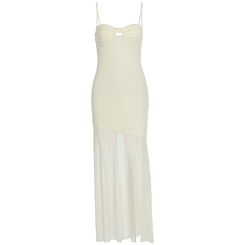 Damen Maxikleid mit elegantem Cut-Out und fließendem Design EB