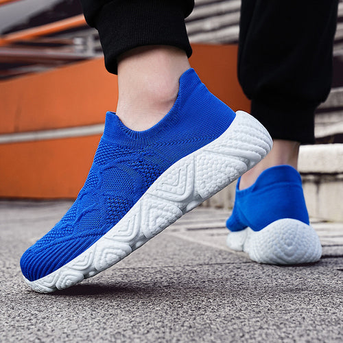 Damen Atmungsaktive Slip-On Sneakers mit flexiblem Sohlenprofil EB