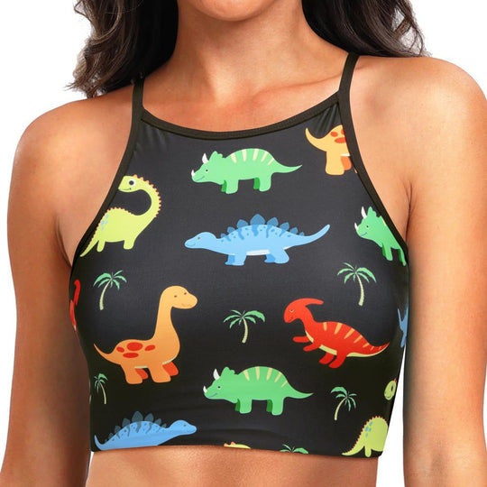 Damen Sportliches Crop-Top EB