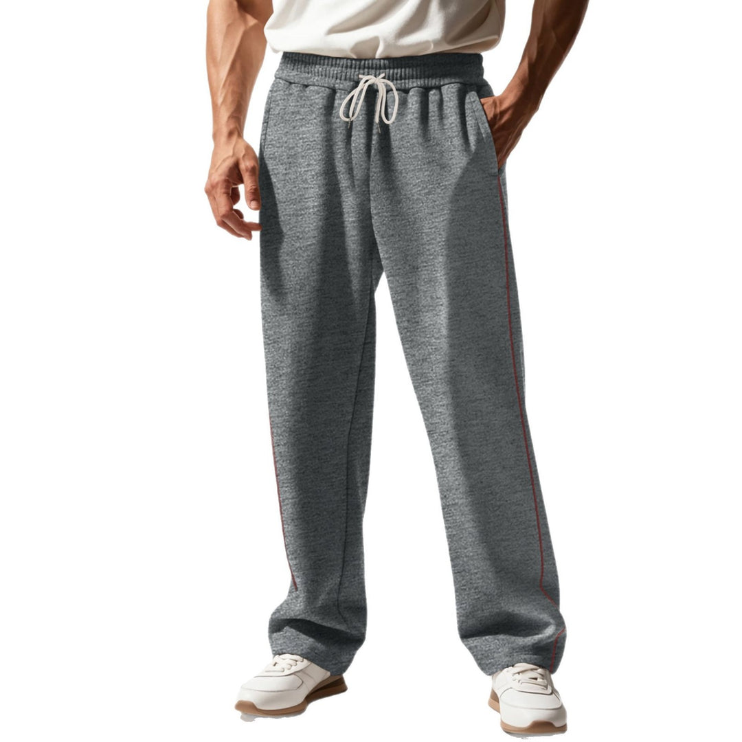 Herren nan locker sitzende Sweatpants mit seitlicher Ziernaht, elastischem Komfortbund und tiefen Eingrifftaschen EB