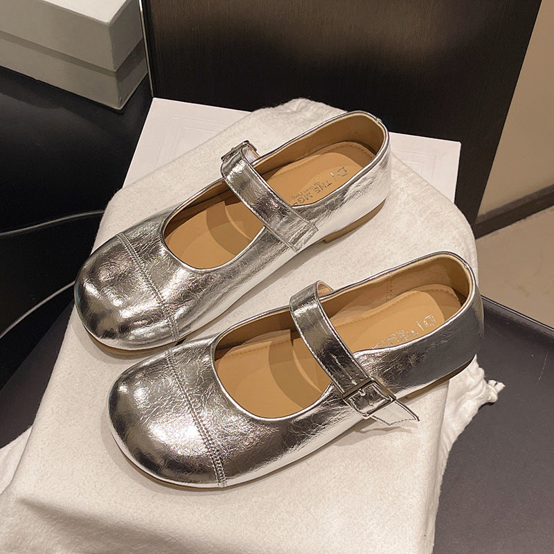 Damen Elegante Ballerinas mit verstellbarem Riemchen und komfortablem Innenfutter EB