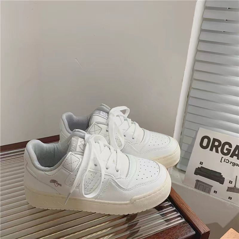 Damen Sportliche Sneakers mit floralem Design EB