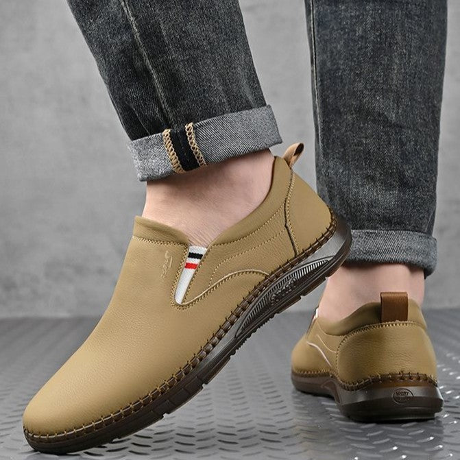 Damen Elegante Slip-On Schuhe aus weichem Leder EB