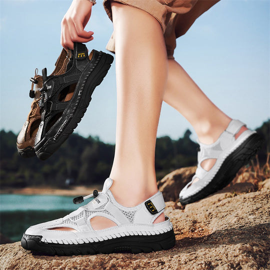Damen Sportliche Sandalen mit atmungsaktivem Mesh und rutschfester Sohle EB