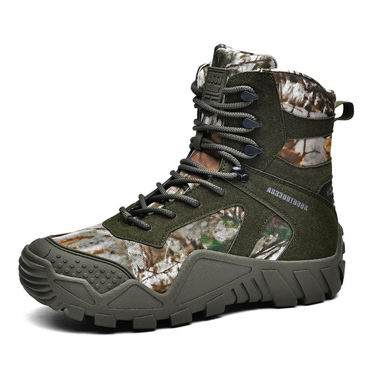 Herren Tactical Boots mit verstärktem Knöchelschutz und rutschfester Sohle EB