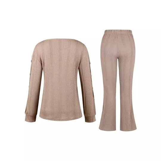 Damen Gemusterter Loungeanzug EB